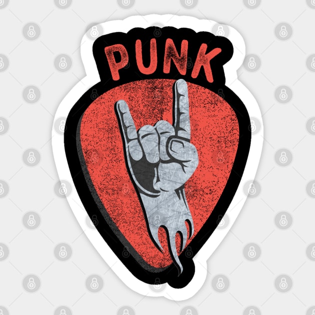 Punk Rock El Diablo Hand Sign Rocker Sticker by artswitches